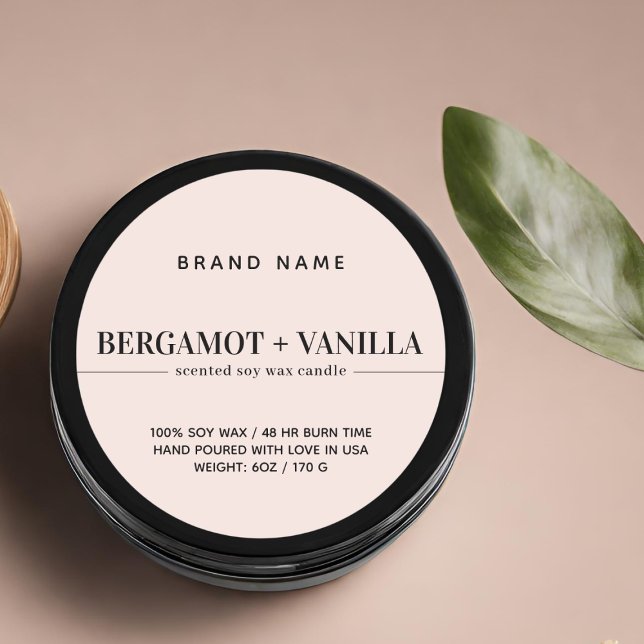 Modern candle label packaging template (Creator Uploaded)