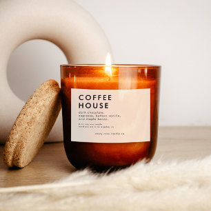 Modern Candle Or Food Label