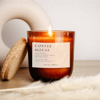Modern Candle Or  Food Label