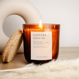 Modern Candle Or Food Label