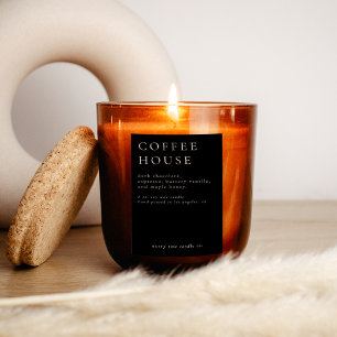 Modern Candle Or Food Label