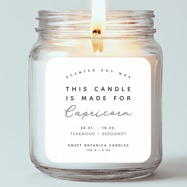 Modern candle zodiac label (Creator Uploaded)