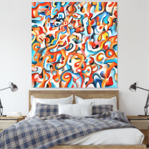 Modern Canvas Print - Abstract Colours