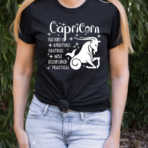 Modern Capricorn Zodiac Horoscope T-Shirt