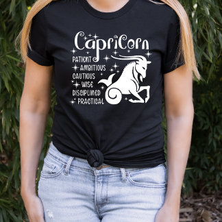 Modern Capricorn Zodiac Horoscope T-Shirt