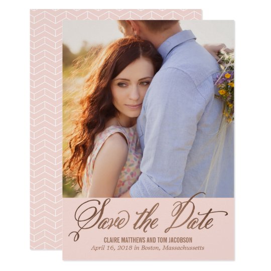 Modern Caption EDITABLE COLOR Save The Date Card