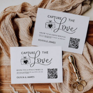 Modern Capture The Love Card Template, QR Code