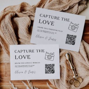 Modern Capture The Love Card Template, QR Code