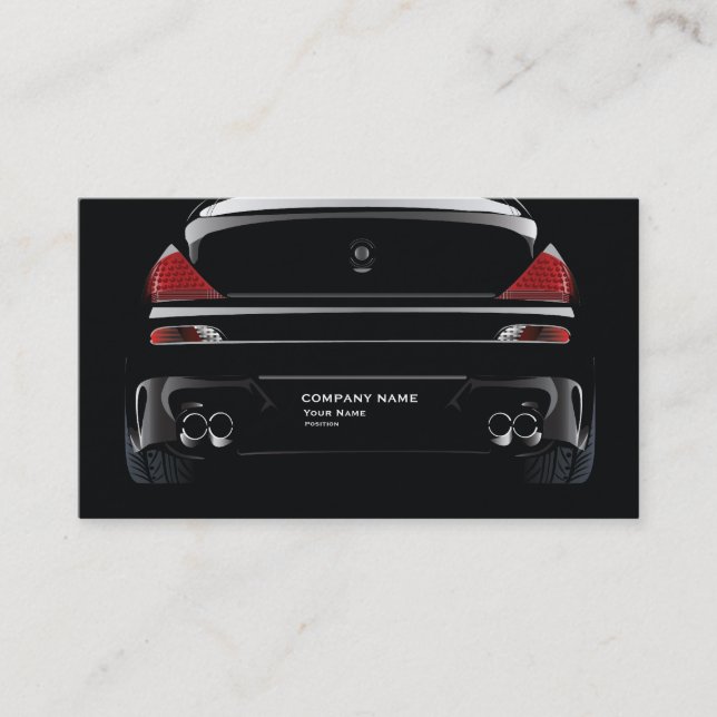 Modern Car Dealer  Business Business Card (Front)