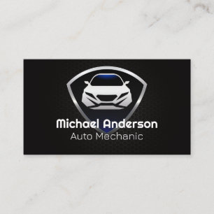 Modern Car Logo Badge Auto Services Business Card