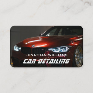 Modern Car Wash & Auto Detailing Business Card