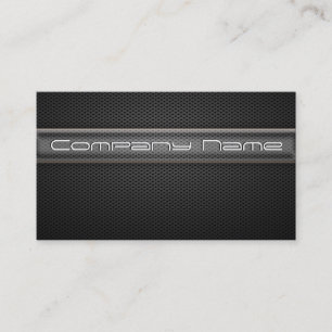 Modern Carbon Fibre Black Business Card