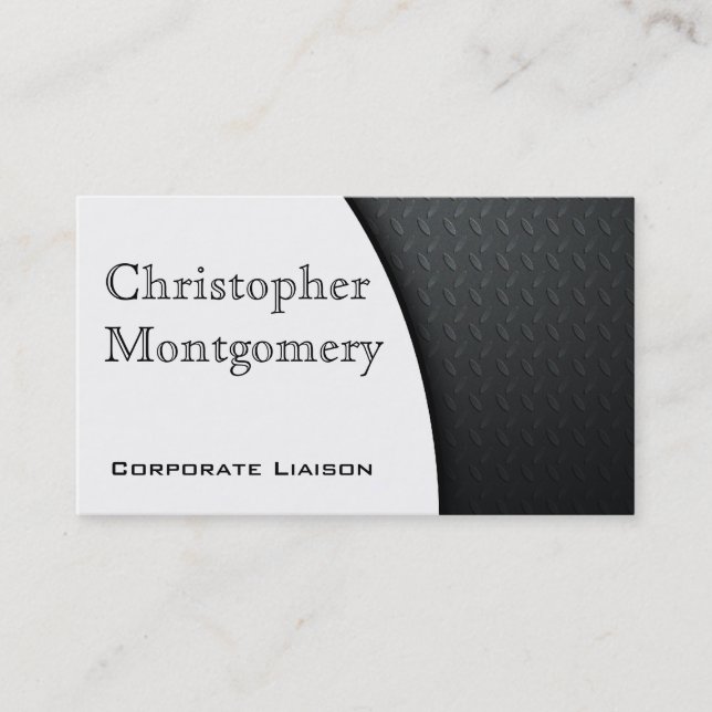 Modern Carbon Fibre Premium Business Cards (Front)