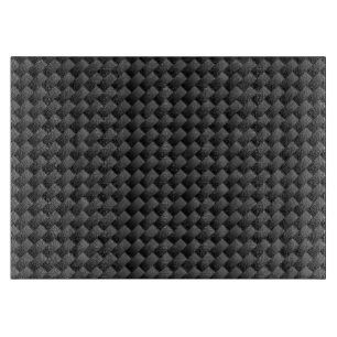 Modern Carbon Fibre Style Print Background Cutting Board