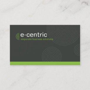 MODERN CARD trendy dynamic centric grey lime green