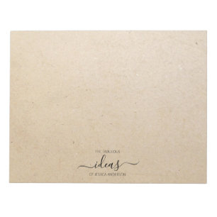 Modern cardboard ideas name paper pad