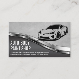 Modern Cars   Auto Services Business Card