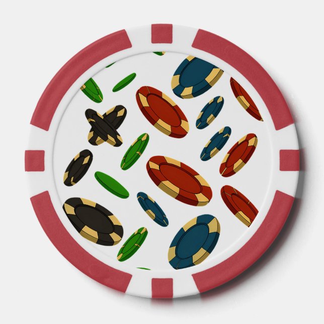 "Modern Casino Chips 3D Art Design" (Front)