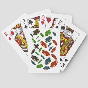 "Modern Casino Chips 3D Art Design" Playing Cards
