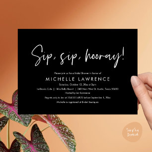 Modern Casual, fun and playful Bridal Shower Party Invitation
