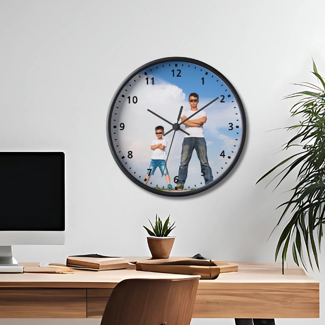 Modern Casual Personalised Family Photo Wall Clock (Modern Casual Personalized Family Photo Wall Clock
)