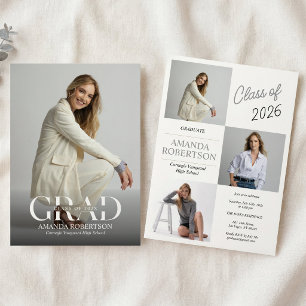 Modern Casual Photo Graduation Invite