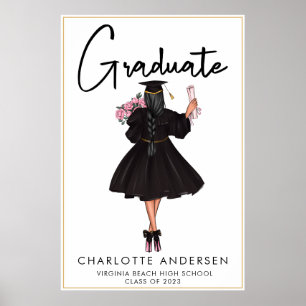 Modern Casual Script Graduate Class of 2023 Poster