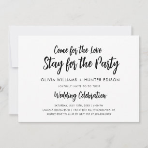 Modern Casual Wedding Invitation