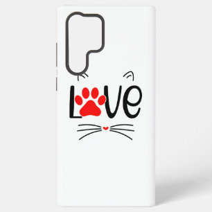 Modern Cat Lover Paw Samsung Galaxy Case