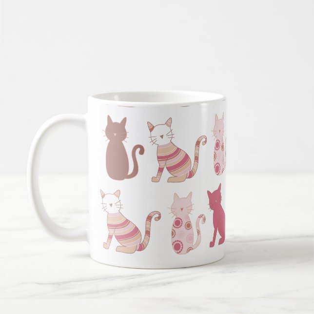 modern cat mug (Left)
