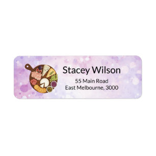 Modern Catering Return Address Label