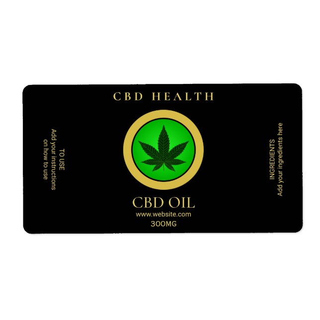 Modern CBD Oil Labels (Front)