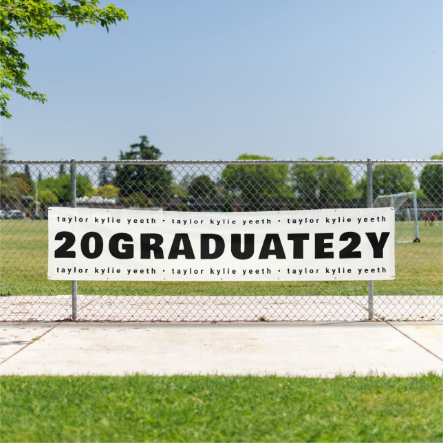 Modern Celebrate Your Grad Graduate Class of Banner (Insitu)
