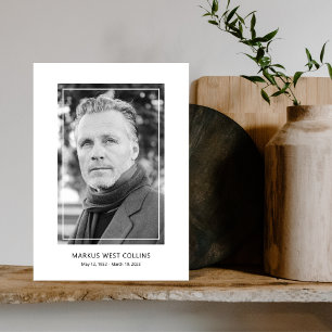 Modern Celebration Photo Memorial Program Programme