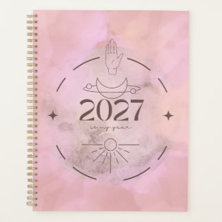 Modern Celestial Mystic 2027 Pink Planner