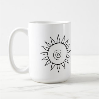 Modern Celestial Sunburst Mug