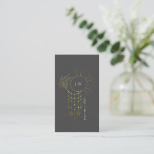 Modern Celestial Yoga Studio Business Card