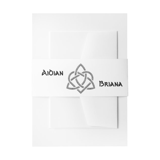 Modern Celtic symbols Invitation Belly Band (Front Example)