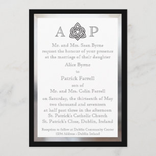 Modern Celtic Wedding Invitation