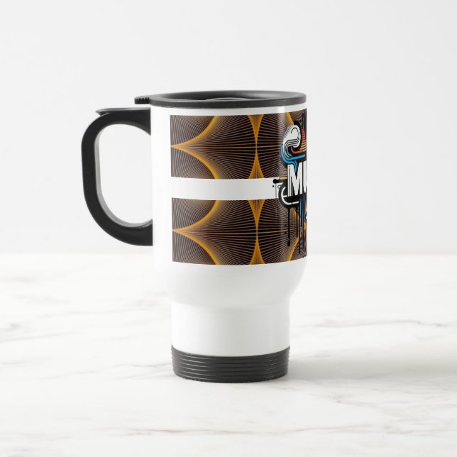 Modern Ceramic Coffee Cup – Trendy Artistic Design (Left)