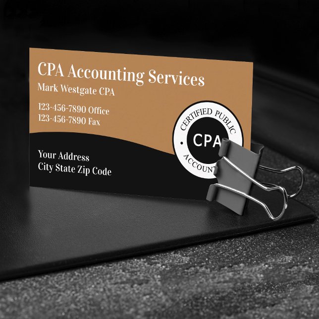 Modern Certified Public Accountant Business Card (Creator Uploaded)
