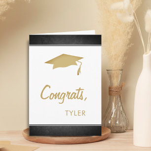 Modern Chalkboard Congrats Graduate Graduation Card