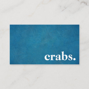 Modern Chalkboard crabs. Business Card