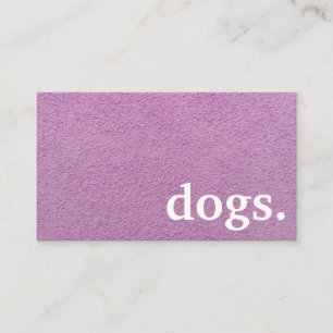 Modern chalkboard dogs. loyalty punch card