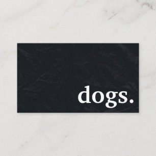 Modern chalkboard dogs. loyalty punch card