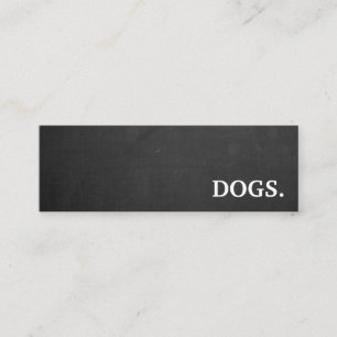 Modern chalkboard dogs. loyalty punch card