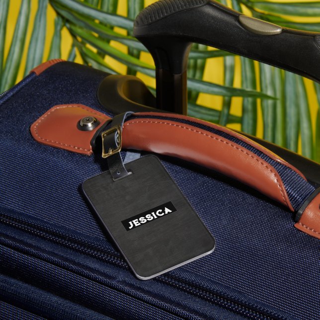 Modern Chalkboard  Luggage Tag (Front Insitu 1)
