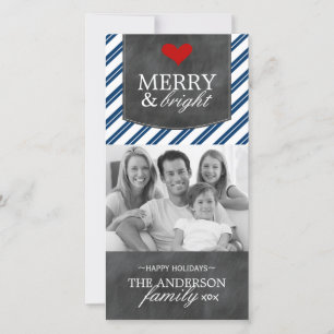 Modern Chalkboard Photo Card