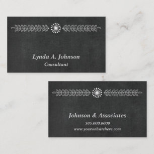 Modern Chalkboard Professional Business Card