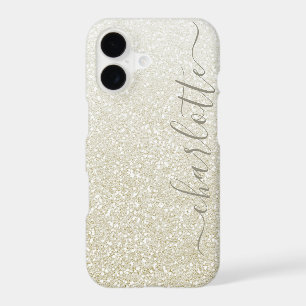 Modern Champagne Glitter Girly Chic Personalised